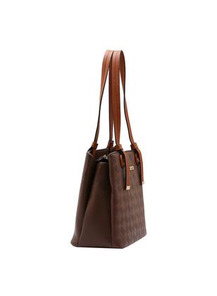 Imagem de Bolsa Feminina Chenson Original Relevo Texturizado Ombro 3484959 Café
