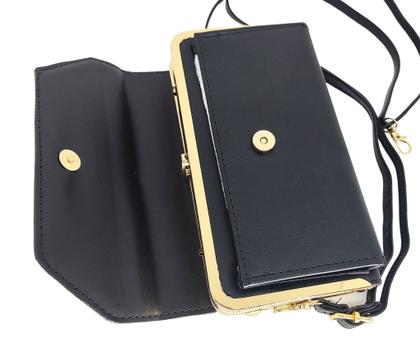 Imagem de Bolsa feminina clutch tiracolo transversal bolsinha de mão