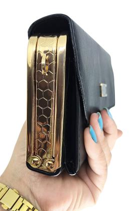 Imagem de Bolsa feminina clutch tiracolo transversal bolsinha de mão