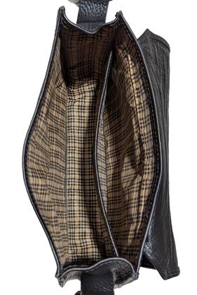 Imagem de Bolsa Feminina Couro Legitimo Clássica E Elegante Com Tampa