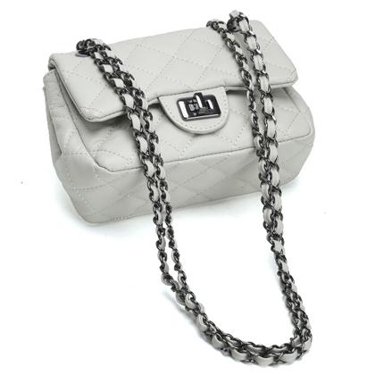 Imagem de Bolsa Feminina Couro Legitimo Matelassê Pequena Mini Bag