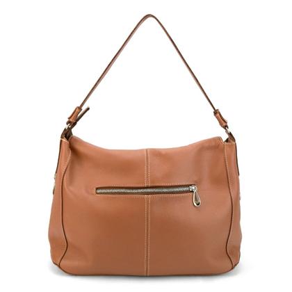 Imagem de Bolsa Feminina Couro Legitimo Sacola Hobo Média Caramelo Luxo