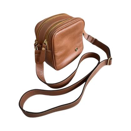 Imagem de Bolsa Feminina Couro Legítimo Transversal Tiracolo Passeio