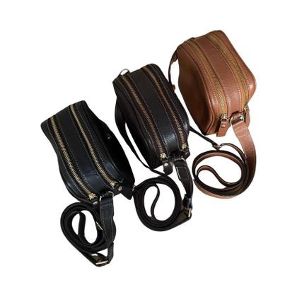 Imagem de Bolsa Feminina Couro Legítimo Transversal Tiracolo Passeio