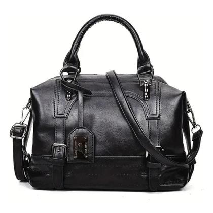Imagem de BOLSA FEMININA COURO PU MÉDIA ELEGANTE ESPAÇOSA VERSÁTIL CorPreto