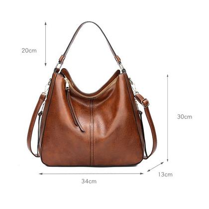 Imagem de Bolsa Feminina Couro Pu Transversal Luxo Viagem Trabalho