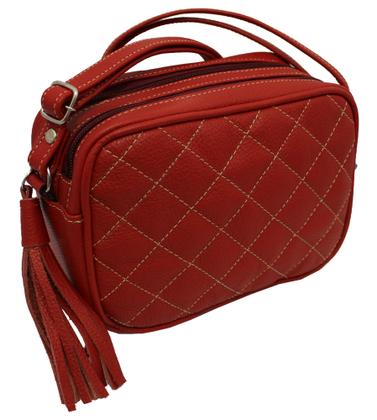 Imagem de Bolsa Feminina Couro Transversal Bls328 Matelassê Social