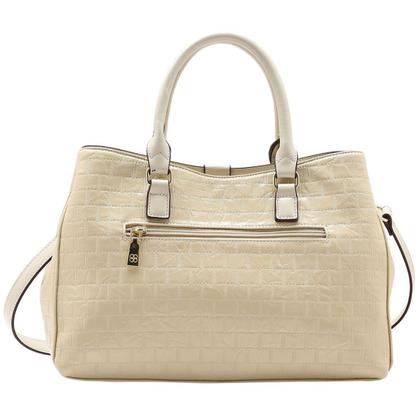 Imagem de Bolsa Feminina de Mão/Transversal Chenson CG85554 Matelasse Elegance Cor:Bege