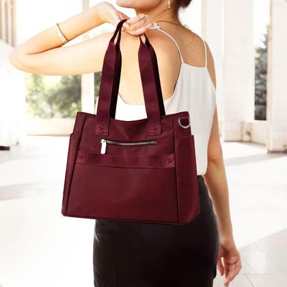 Imagem de Bolsa Feminina de Ombro com Zíper Estilo e Praticidade