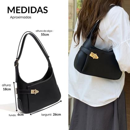 Imagem de Bolsa Feminina De Ombro Estilo Minimalista Chic Exclusiva