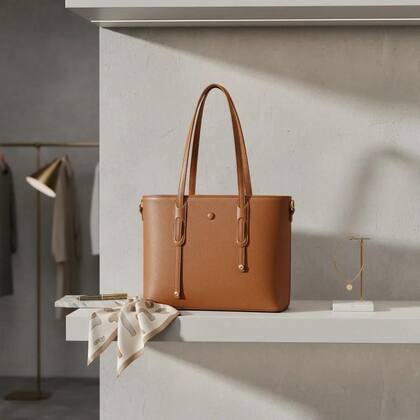 Imagem de Bolsa Feminina de Ombro Reforçada estilo Sacola Tote, moderna grande