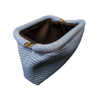 Imagem de Bolsa Feminina De Palha Clutch Festa Alça Corrente Opcional