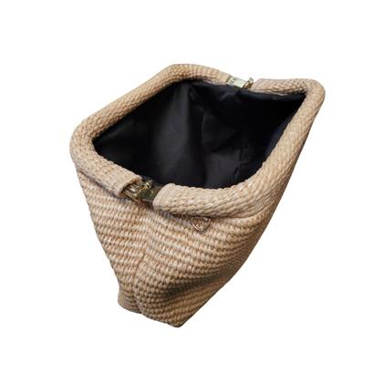 Imagem de Bolsa Feminina De Palha Clutch Festa Alça Corrente Opcional