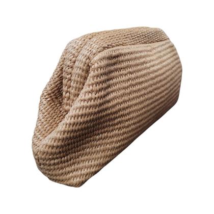 Imagem de Bolsa Feminina De Palha Clutch Festa Alça Corrente Opcional