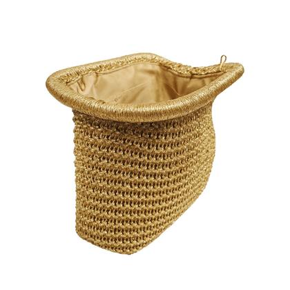 Imagem de Bolsa Feminina De Palha Clutch Festa Alça Corrente Opcional