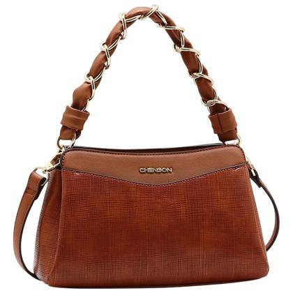 Imagem de Bolsa Feminina Elegante Correntes Metalizadas Estilo Chenson