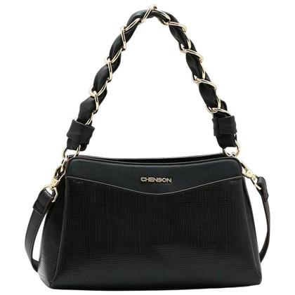 Imagem de Bolsa Feminina Elegante Correntes Metalizadas Estilo Chenson