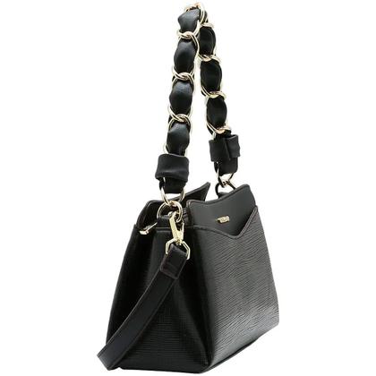 Imagem de Bolsa Feminina Elegante Correntes Metalizadas Estilo Chenson