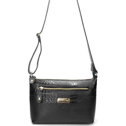 Imagem de Bolsa Feminina em Couro Legitimo Pequena Alça Transversal Metais Dourados Road Seven