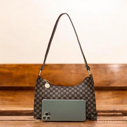 Imagem de Bolsa Feminina Estampada de Lado Tiracolo Transversal de Ombro Pequena Estilosa Bolsa baguete