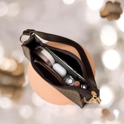 Imagem de Bolsa Feminina Estampada de Lado Tiracolo Transversal de Ombro Pequena Estilosa Bolsa baguete