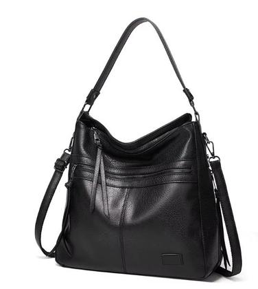 Imagem de Bolsa Feminina Grande Com Divisória Elegante Com Alça de Ombro e Transversal Dia a Dia Passeio Trabalho Reforçada Alto Padrão