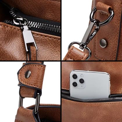 Imagem de Bolsa Feminina Grande Com Divisória Elegante Com Alça de Ombro e Transversal Dia a Dia Passeio Trabalho Reforçada Alto Padrão