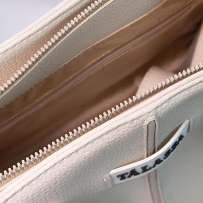 Imagem de Bolsa Feminina Grande com Divisórias Tote Talassa Tressê Transversal Moderna 