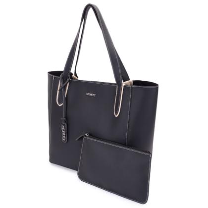 Imagem de Bolsa feminina grande para trabalho faculdade cabe notebook com ziper Moncci