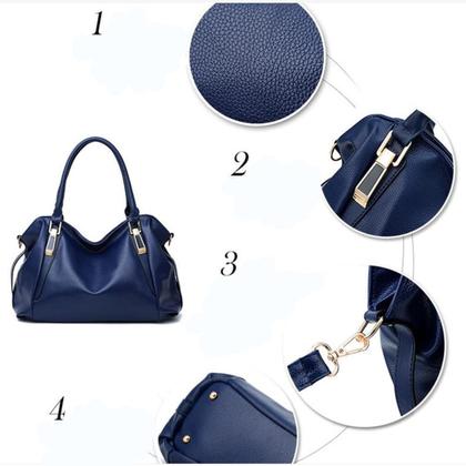 Imagem de Bolsa Feminina Grande Preto Tiracolo Blogueira Casual Trabalho