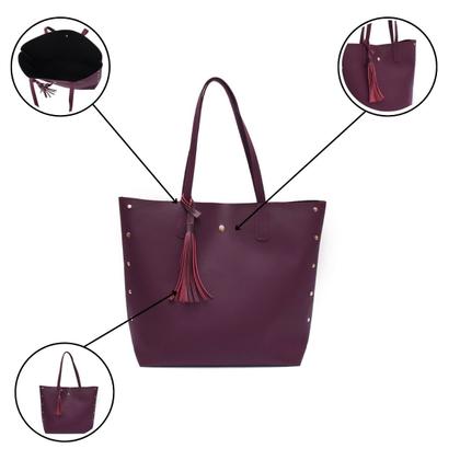 Imagem de Bolsa Feminina Grande Sacola Espaçosa Compacta Alça de Ombro Transversal