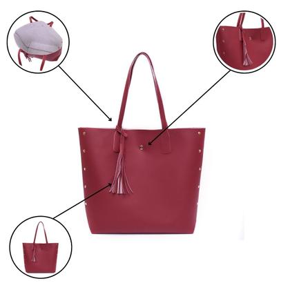 Imagem de Bolsa Feminina Grande Sacola Espaçosa Compacta Alça de Ombro Transversal