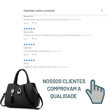 Imagem de Bolsa Feminina Impermeável Transversal De Mao Mulher Barata Alça Curta Casual Presente Mulher Presente Lisa MOda Chique Tote De Lado Trabalho Empresa