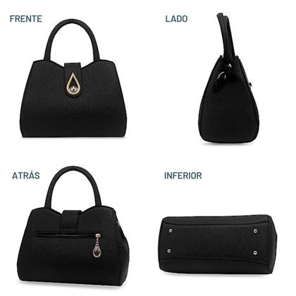 Imagem de Bolsa Feminina Impermeável Transversal De Mao Mulher Barata Alça Curta Casual Presente Mulher Presente Lisa MOda Chique Tote De Lado Trabalho Empresa