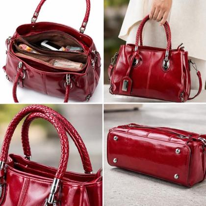 Imagem de BOLSA FEMININA LEVE MODERNA ELEGANTE E CASUAL P USO DIÁRIO CorVinho GENERICA