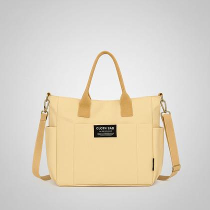 Imagem de Bolsa Feminina Linho Transversal Tote Faculdade Grande