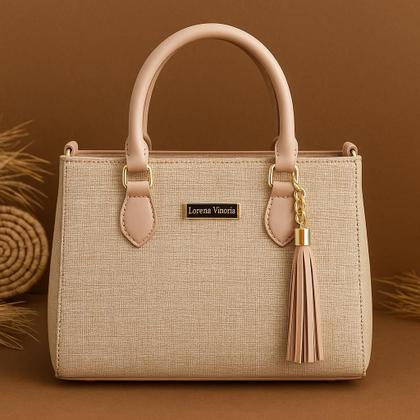 Imagem de Bolsa feminina lorena palha com alça de regulagem bolsa lançamento com material estilo palha