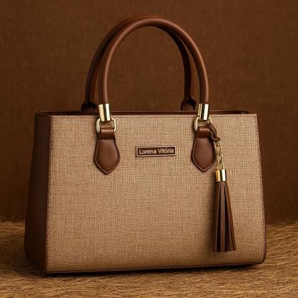 Imagem de Bolsa feminina lorena palha com alça de regulagem bolsa lançamento com material estilo palha