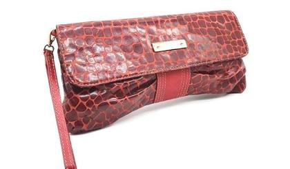 Imagem de Bolsa Feminina Mão Clutch Festa Casamento Couro Sagga 4176