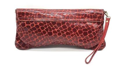 Imagem de Bolsa Feminina Mão Clutch Festa Casamento Couro Sagga 4176