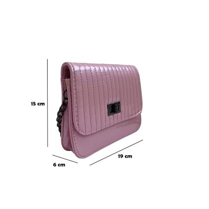 Imagem de Bolsa feminina mão transversal com corrente