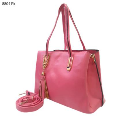 Imagem de Bolsa Feminina Mão / Transversal com Divisões e Chaveiro de Franjas 8804