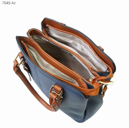 Imagem de Bolsa Feminina Mão / Transversal Kit 2 pçs com Mini Necessaire 7045