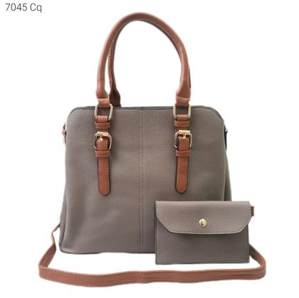 Imagem de Bolsa Feminina Mão / Transversal Kit 2 pçs com Mini Necessaire 7045