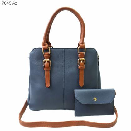 Imagem de Bolsa Feminina Mão / Transversal Kit 2 pçs com Mini Necessaire 7045