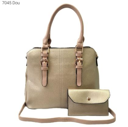 Imagem de Bolsa Feminina Mão / Transversal Kit 2 pçs com Mini Necessaire 7045