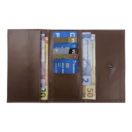 Imagem de Bolsa Feminina Média de Ombro + Carteira Kit Com 2 Peças