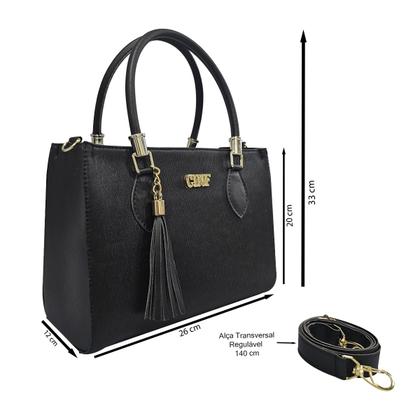 Imagem de Bolsa Feminina Média de Ombro + Carteira Kit Com 2 Peças