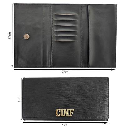 Imagem de Bolsa Feminina Média de Ombro + Carteira Kit Com 2 Peças