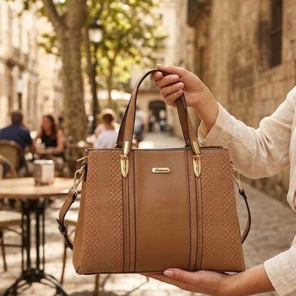 Imagem de Bolsa Feminina Mini Tressê Elegante Moderna Alça Mão Chenson